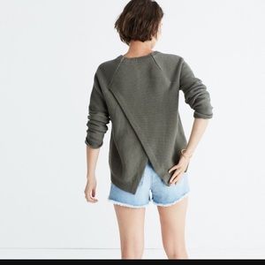 Madewell cross back pullover sweater